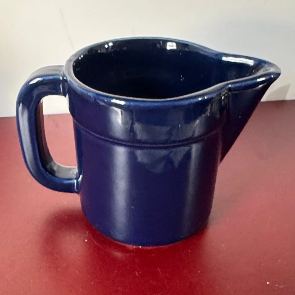 Pfaltzgraff Cobalt Blue Creamer Sugar Bowl 4”